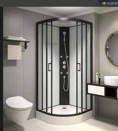 ห้องอาบน้ำฝักบัว Quadrant ยืนฟรีพร้อมแผงกระจกนิรภัยใส